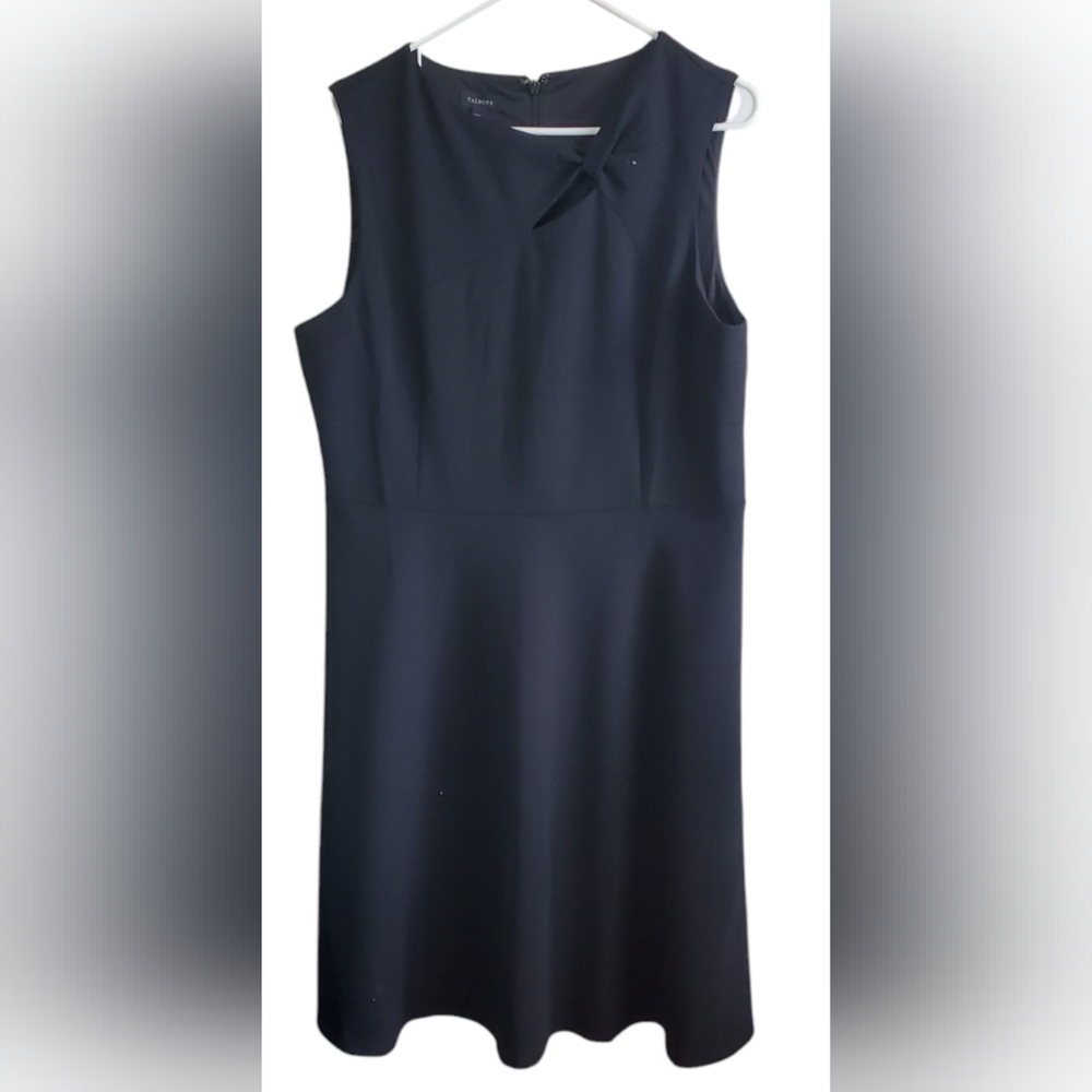 TALBOTS SIZE 14 BLACK SHEETH DRESS NWT 198.00